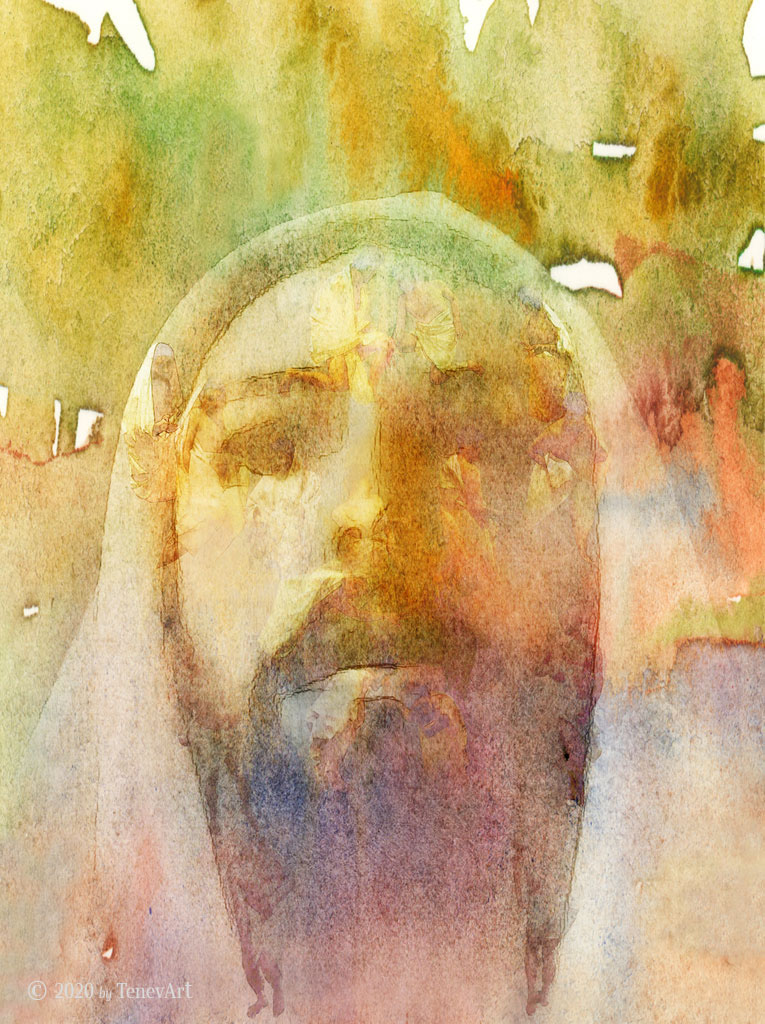 JESUS CHRIST-THE TEMPLE<br>digital drawing/painting (2001)