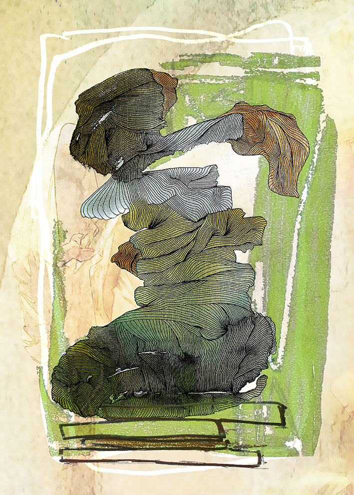 oriental Dancer<br><br>• a digital mix of my line art with additional digital intervention •