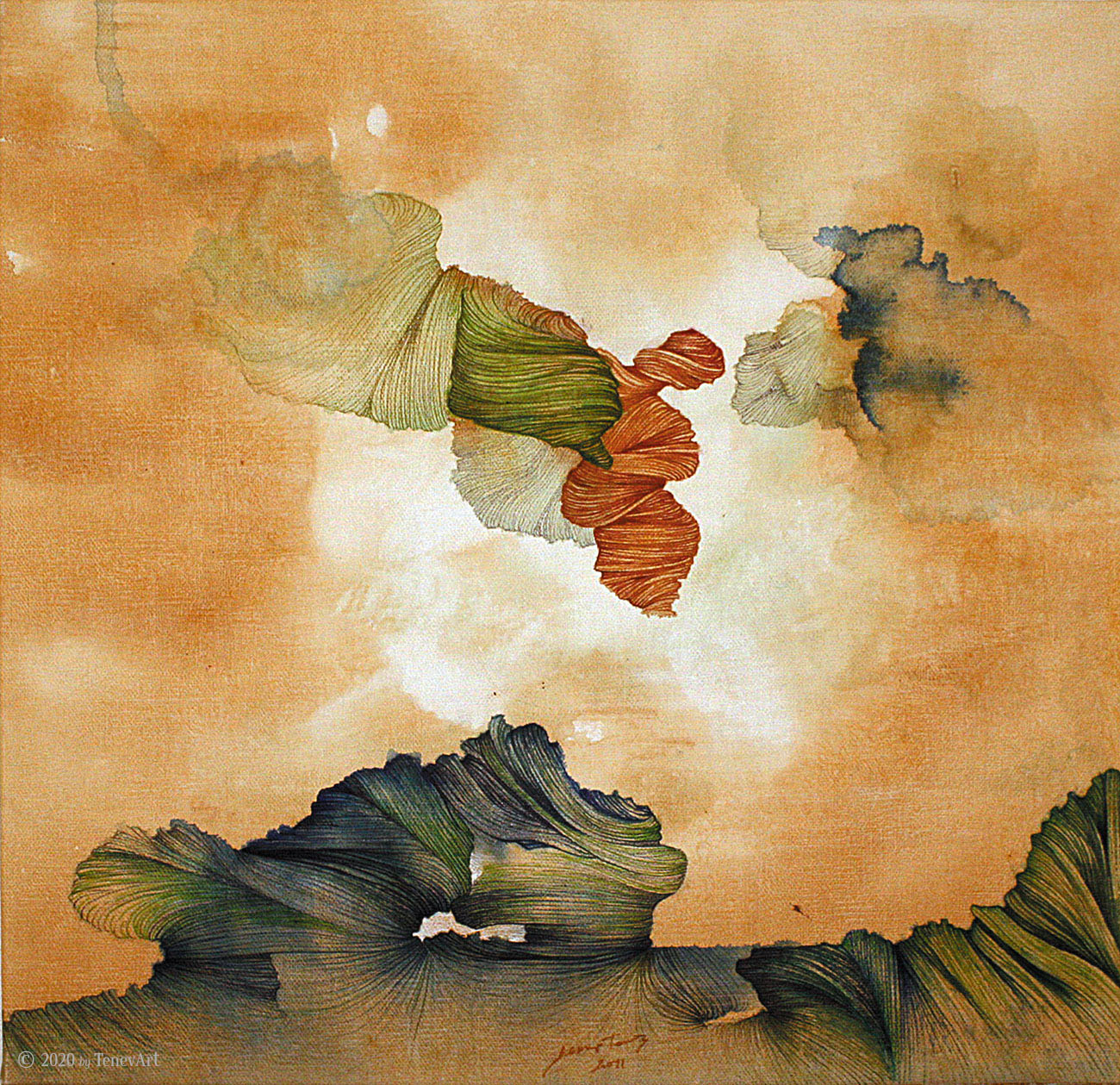 THE MAN-VI<br>watercolor on paper (2002)<br><br>• Original is SOLD •