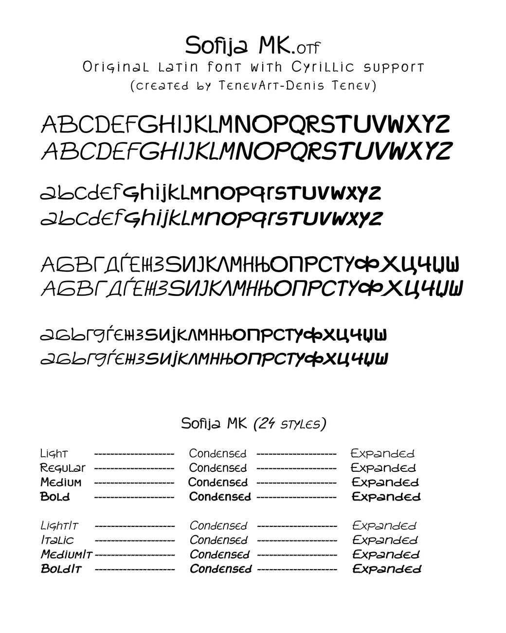 Original font Sofija-MK