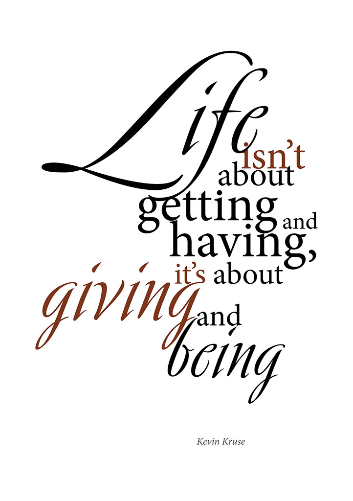 Typography Quote of Kevin Kruse